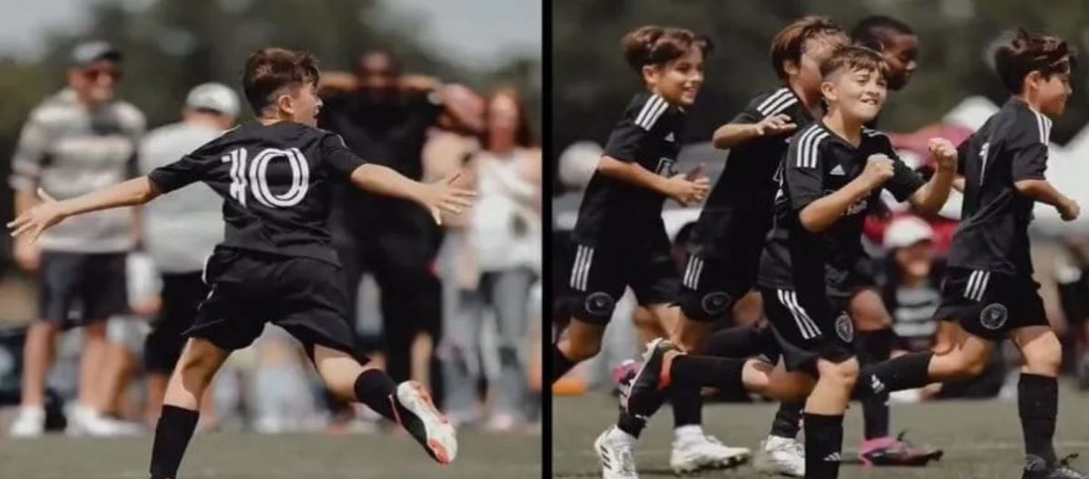 Imagen de la noticia: Mirá el golazo de Thiago, el hijo mayor de Messi