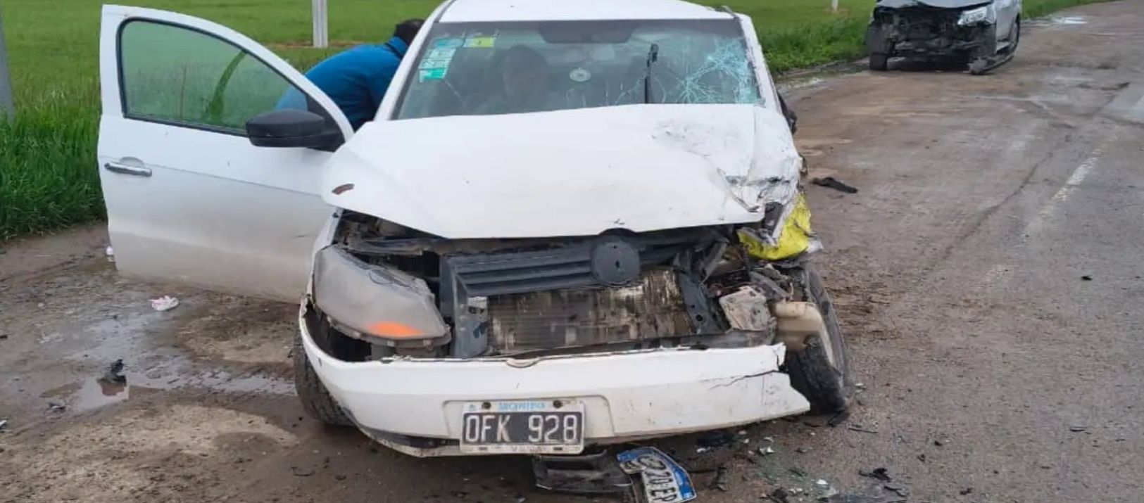 Imagen de la noticia: Choque múltiple en la ruta 3: hospitalizan a un remisero en Tres Arroyos
