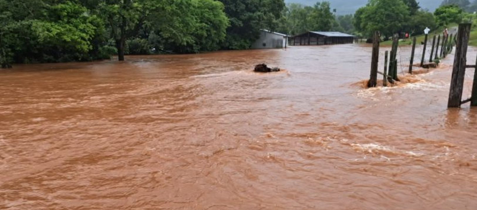 Imagen de la noticia: Las lluvias desbordan ríos en el litoral y obligan a cerrar pasos fronterizos