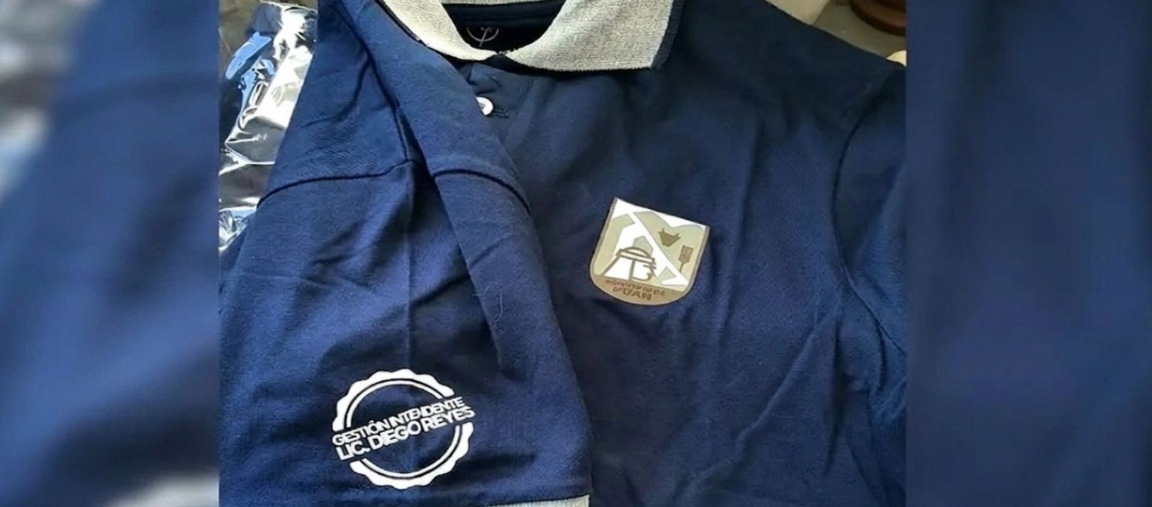 Imagen de la noticia: Puan: el intendente reparte ropa con su nombre grabado a los empleados municipal