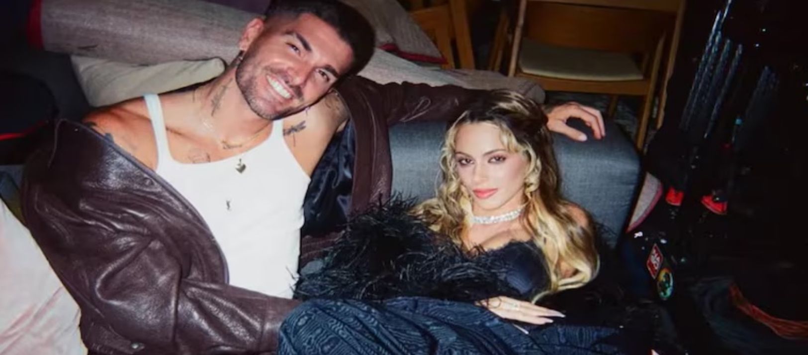 Imagen de la noticia: El romántico festejo de Tini y De Paul tras la clasificación de la Selección