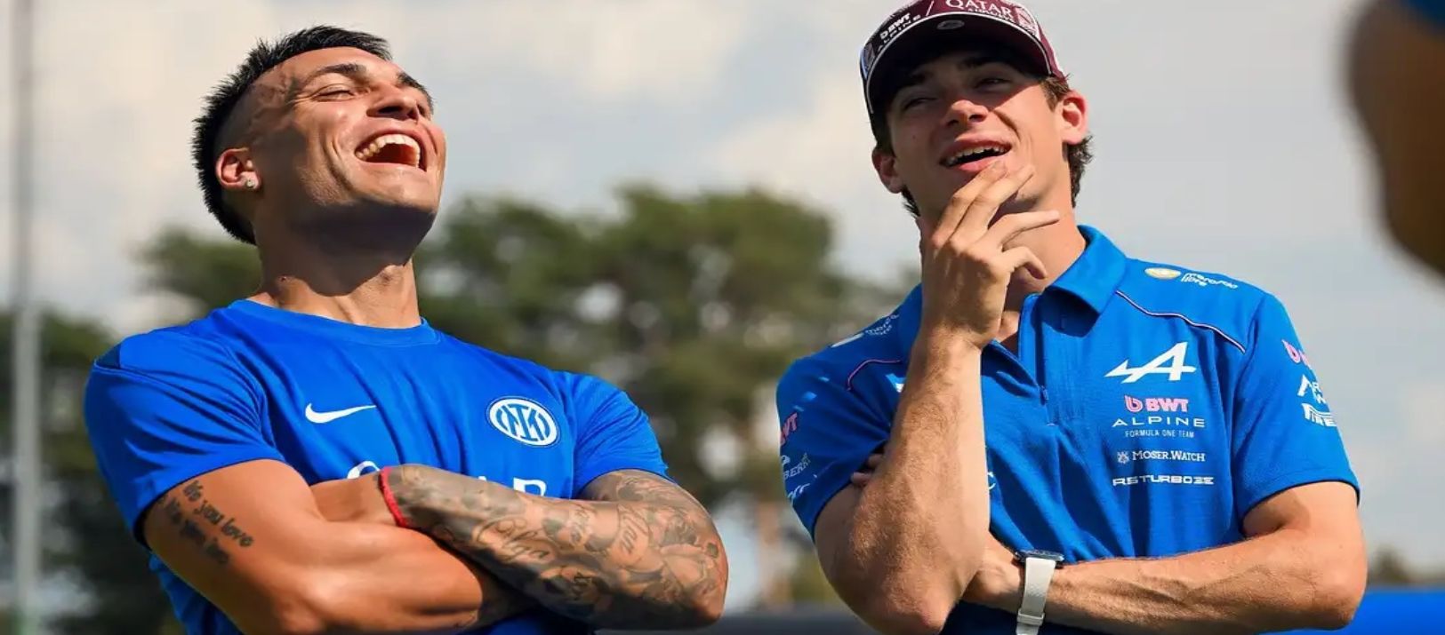 Imagen de la noticia: Franco Colapinto y Lautaro Martínez compitieron en un test 100% argentino
