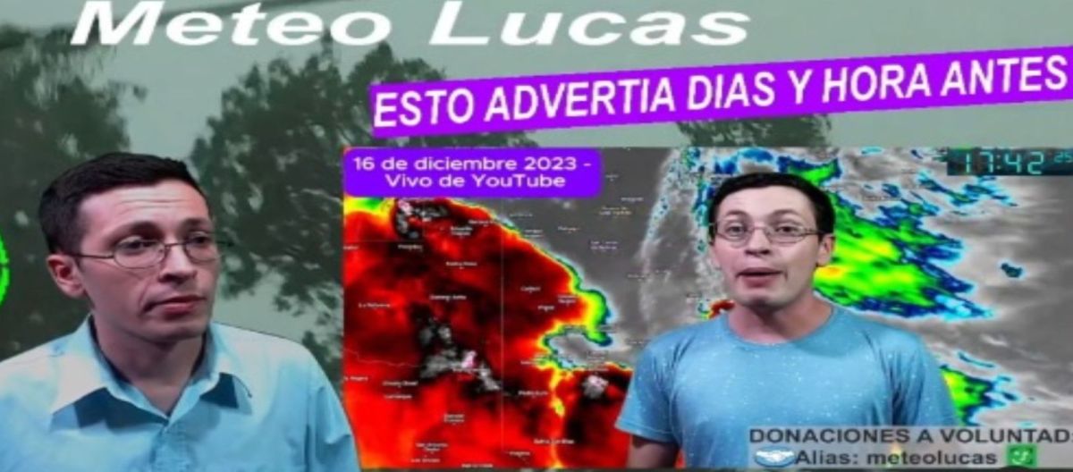 Imagen de la noticia: Meteo Lucas contó que le hackearon sus cuentas de Instagram, Facebook y YouTube