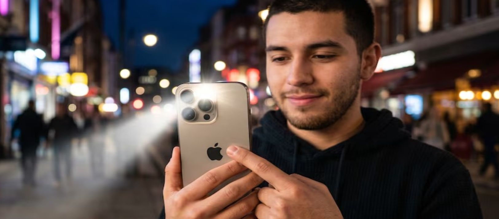 Imagen de la noticia: Apple permite usar la manzana del iPhone para activar la linterna