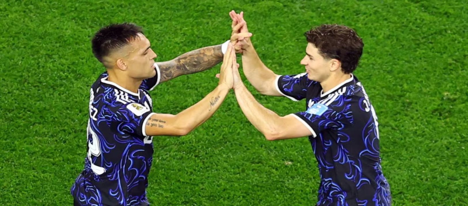 Imagen de la noticia: Lautaro Martínez bancó a Julián Álvarez tras el conflicto con Atlético de Madrid