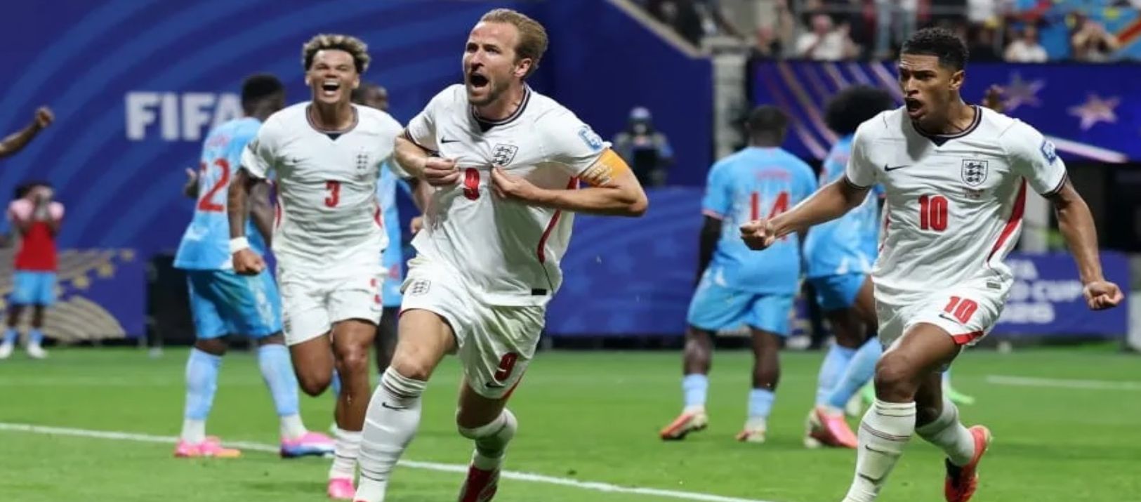 Imagen de la noticia: Gracias a Harry Kane, Inglaterra se lo dio vuelta al Congo y jugará con México