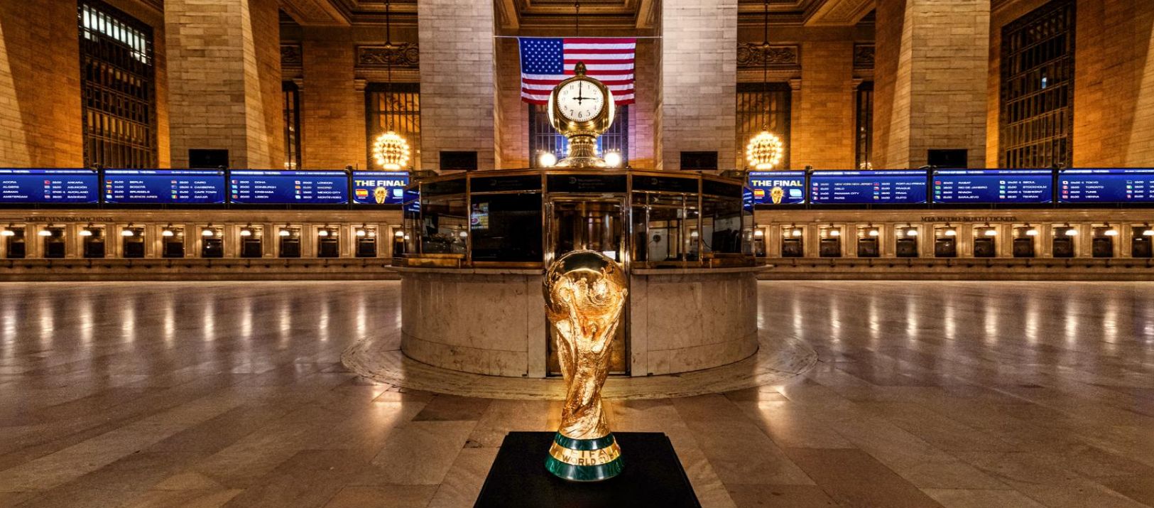 Imagen de la noticia: Mundial: Nueva York activó la cuenta regresiva en la Grand Central