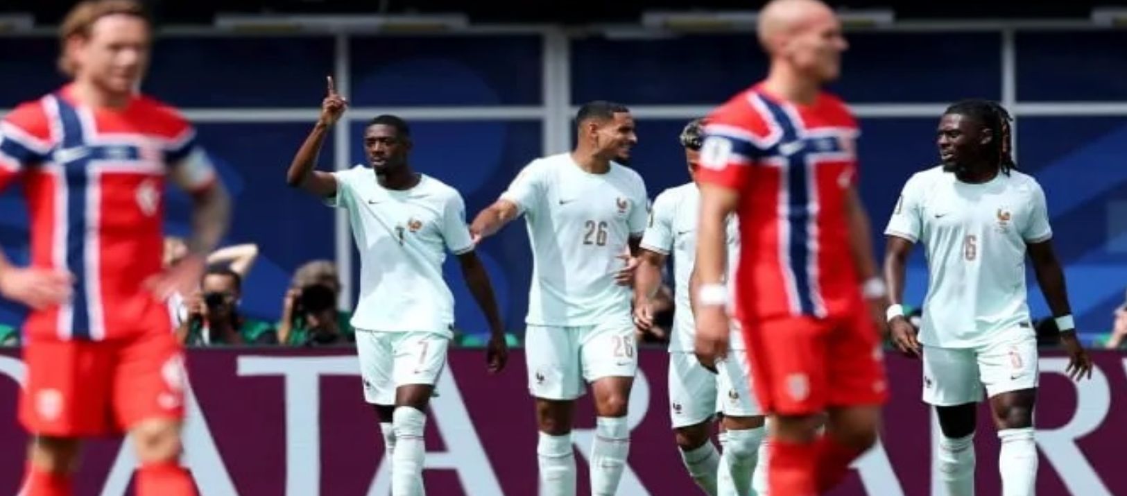 Imagen de la noticia: Francia goleó 4-1 a los suplentes de Noruega y se clasificó primero de su grupo