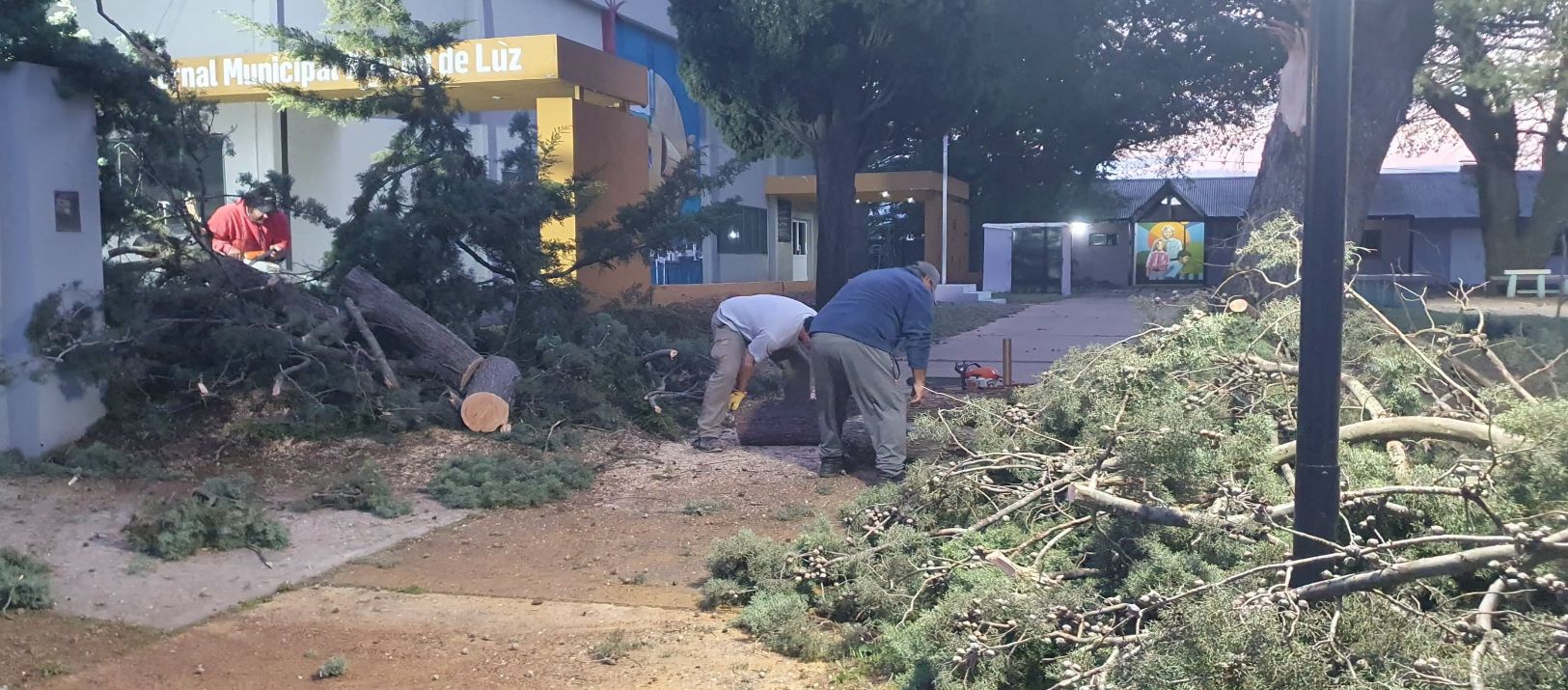 Imagen de la noticia: Fuerte temporal de viento provocó daños en General La Madrid y Trenque Lauquen