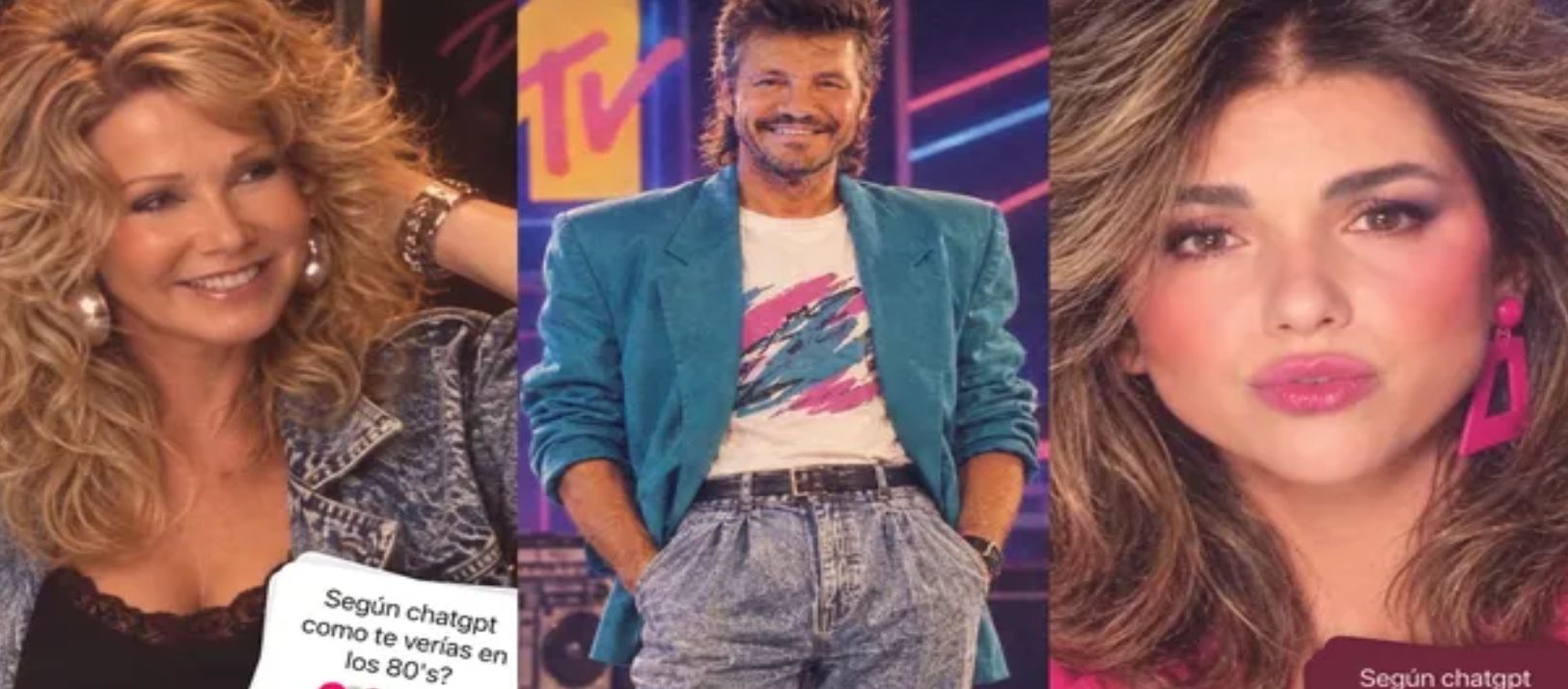 Imagen de la noticia: El furor por el trend de los '80: famosos argentinos viajan al pasado con IA