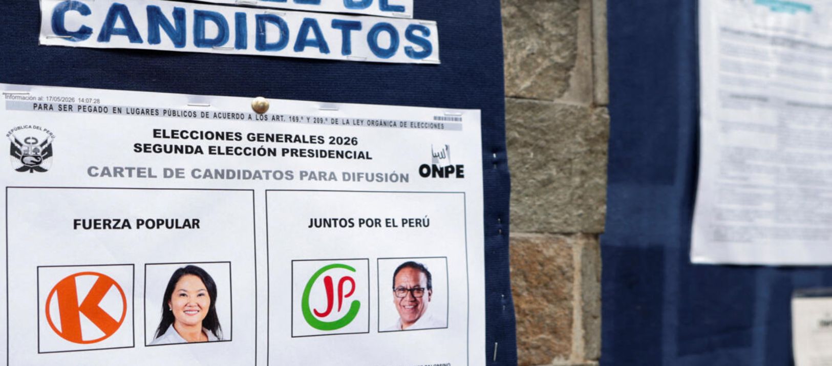 Imagen de la noticia: Balotaje en Perú: más de 27 millones de electores votan por Fujimori o Sánchez