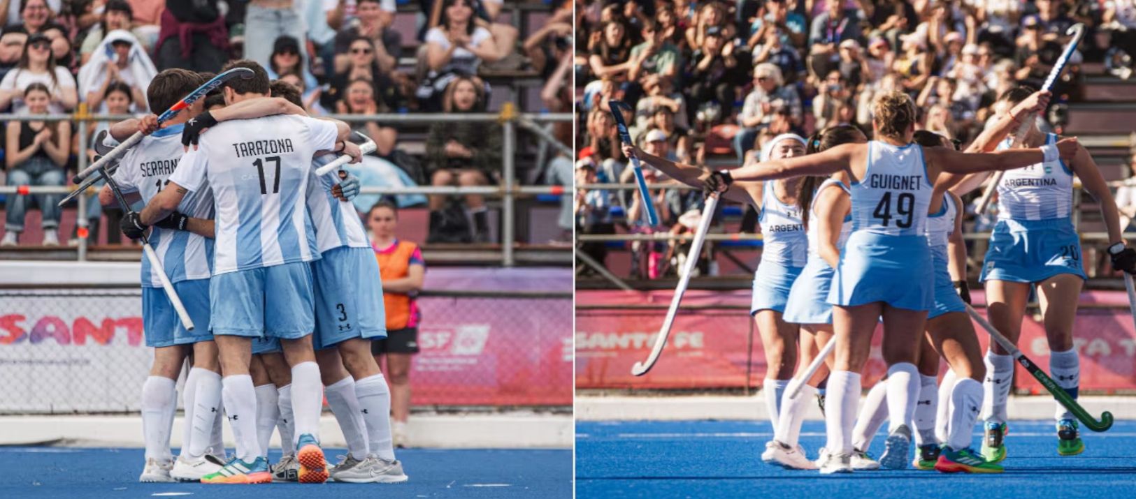 Imagen de la noticia: El hockey arrasó en los Suramericanos: Leones y Leonas se quedaron con el oro