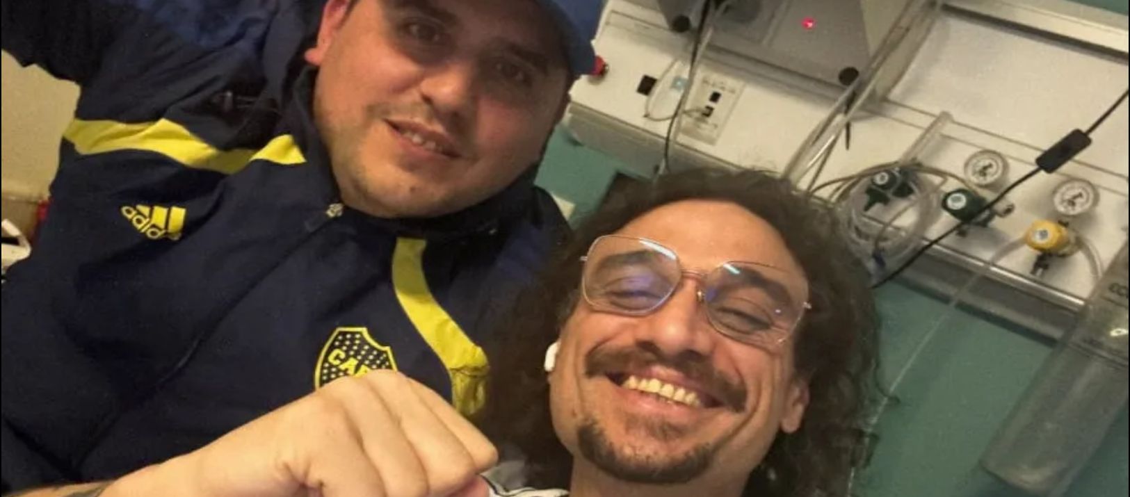 Imagen de la noticia: Osvaldo festejó desde el hospital la clasificación de Boca a la final
