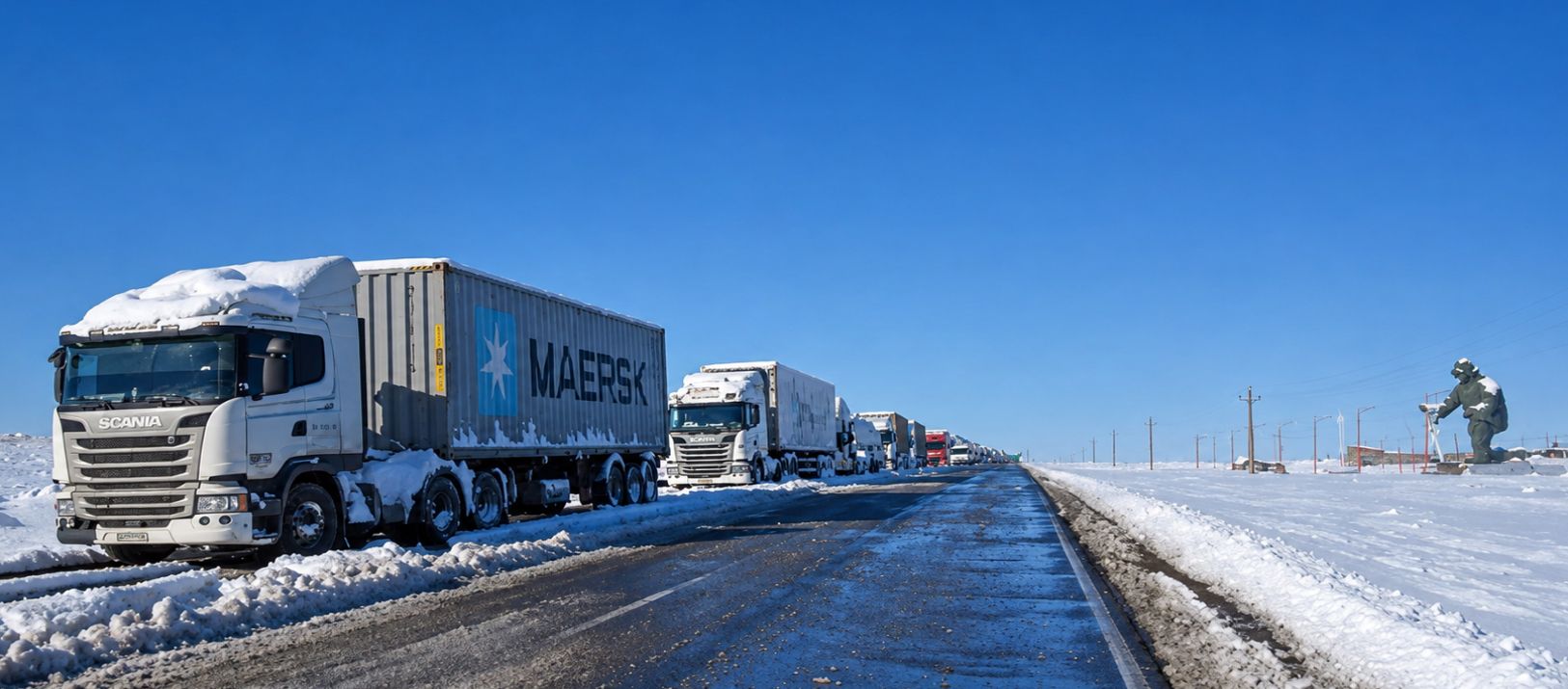 Imagen de la noticia: Gendarmeria Nacional trabaja en rutas argentinas: más de 1.500 camiones varados