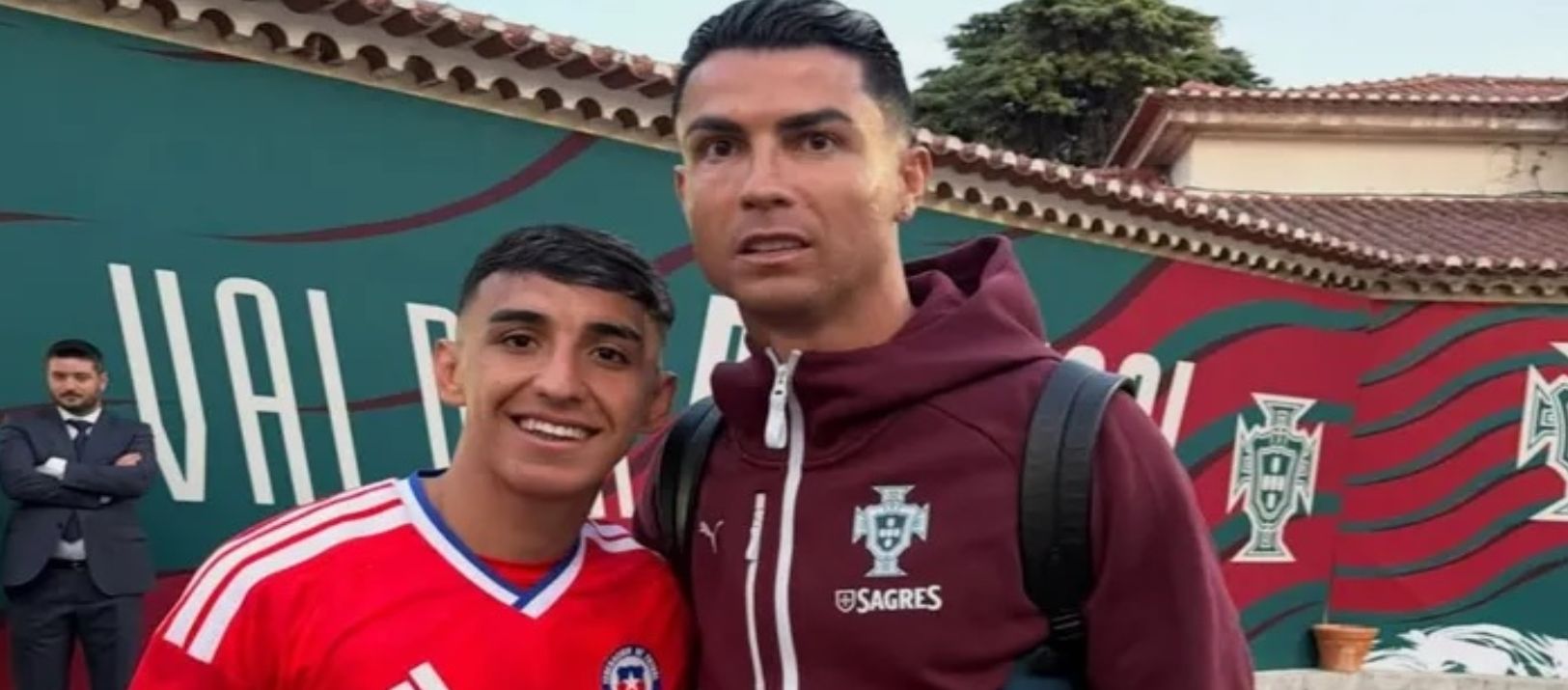 Imagen de la noticia: La alegría del bahiense Lautaro Millán tras conocer a Cristiano Ronaldo