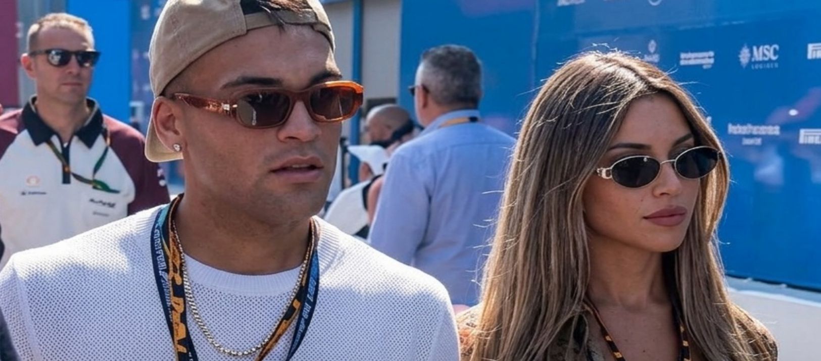 Imagen de la noticia: Lautaro Martínez estuvo presente en Monza para alentar a Colapinto