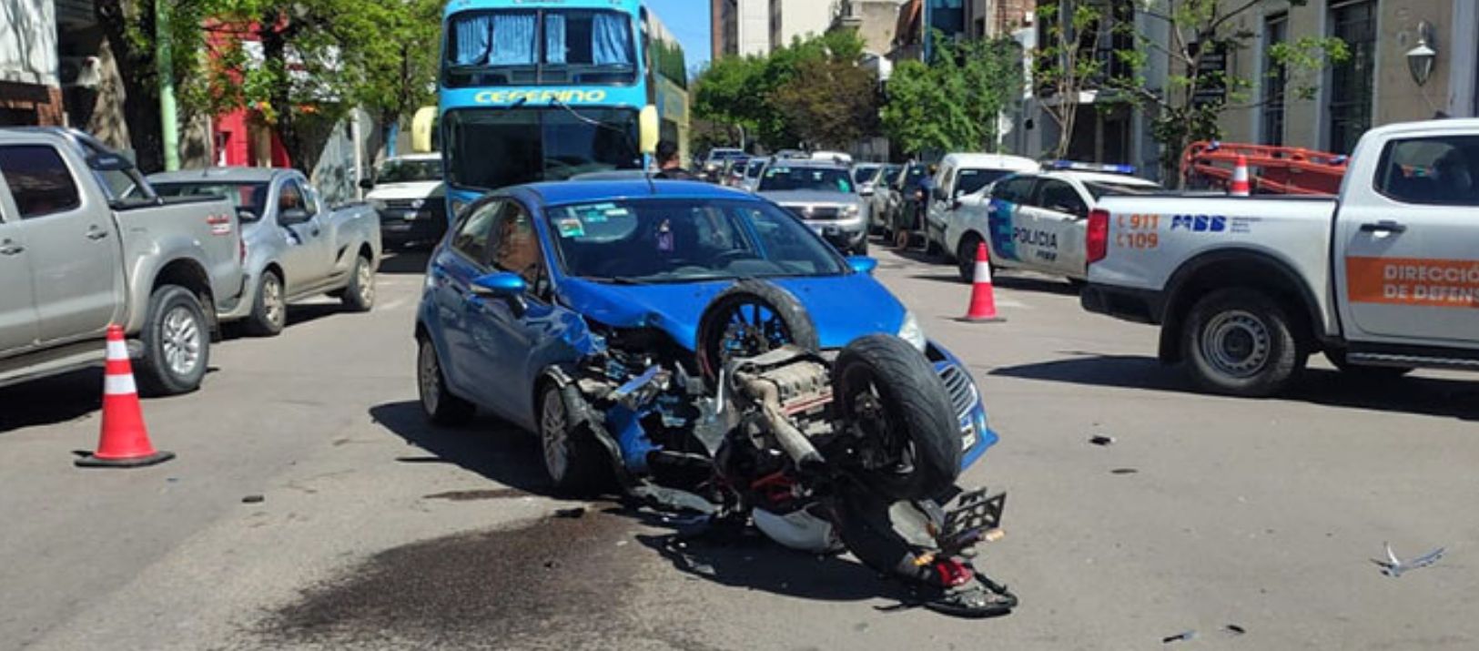 Imagen de la noticia: Al menos diez siniestros viales se registraron este sábado en Bahía Blanca