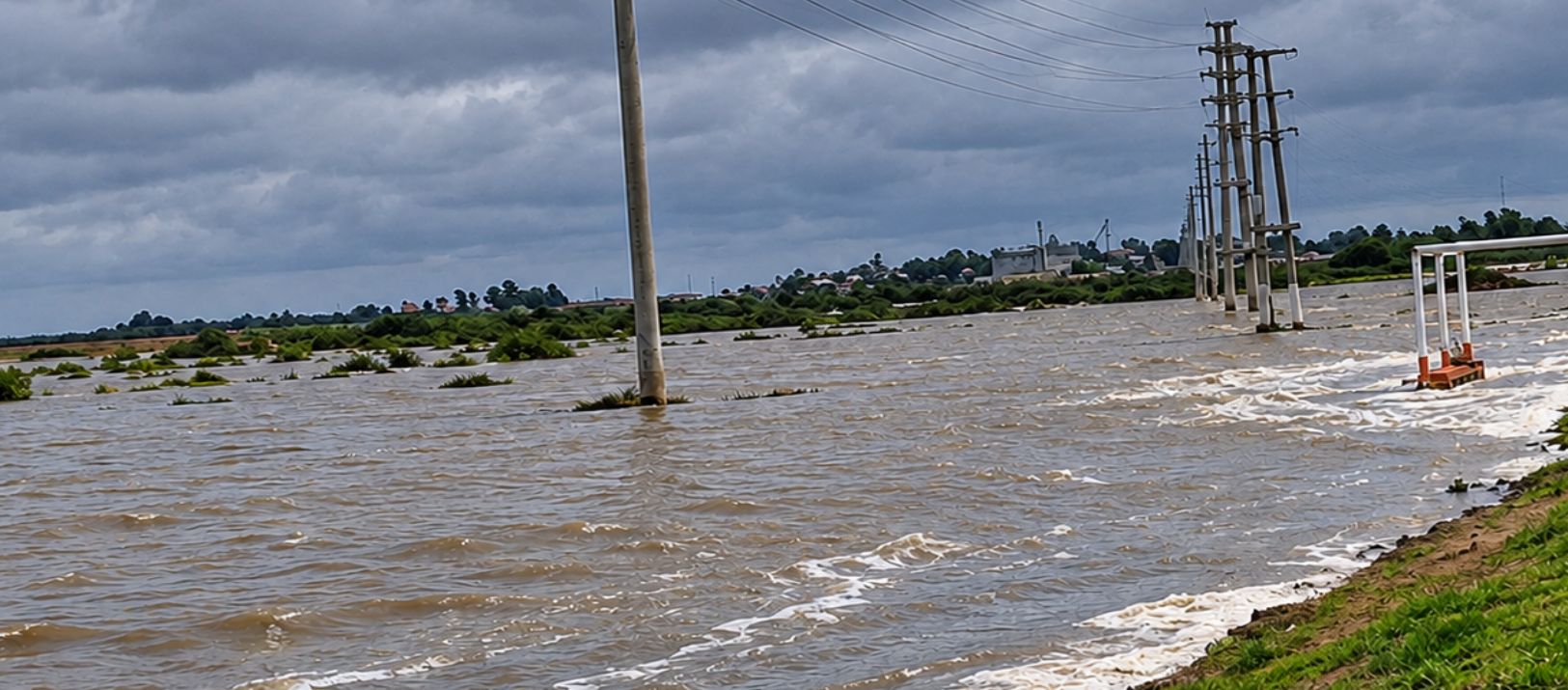 Imagen de la noticia: Sudestada en la costa bonaerense: calles inundadas y familias evacuadas en Cerri