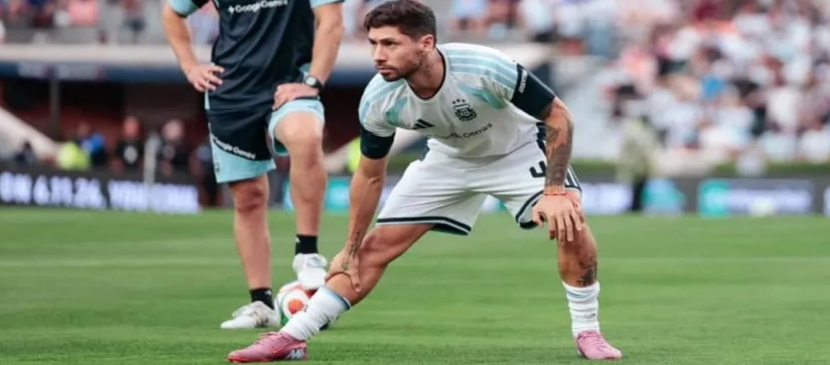 Imagen de la noticia: Por qué Montiel no entrenó a la par de sus compañeros de la Selección Argentina