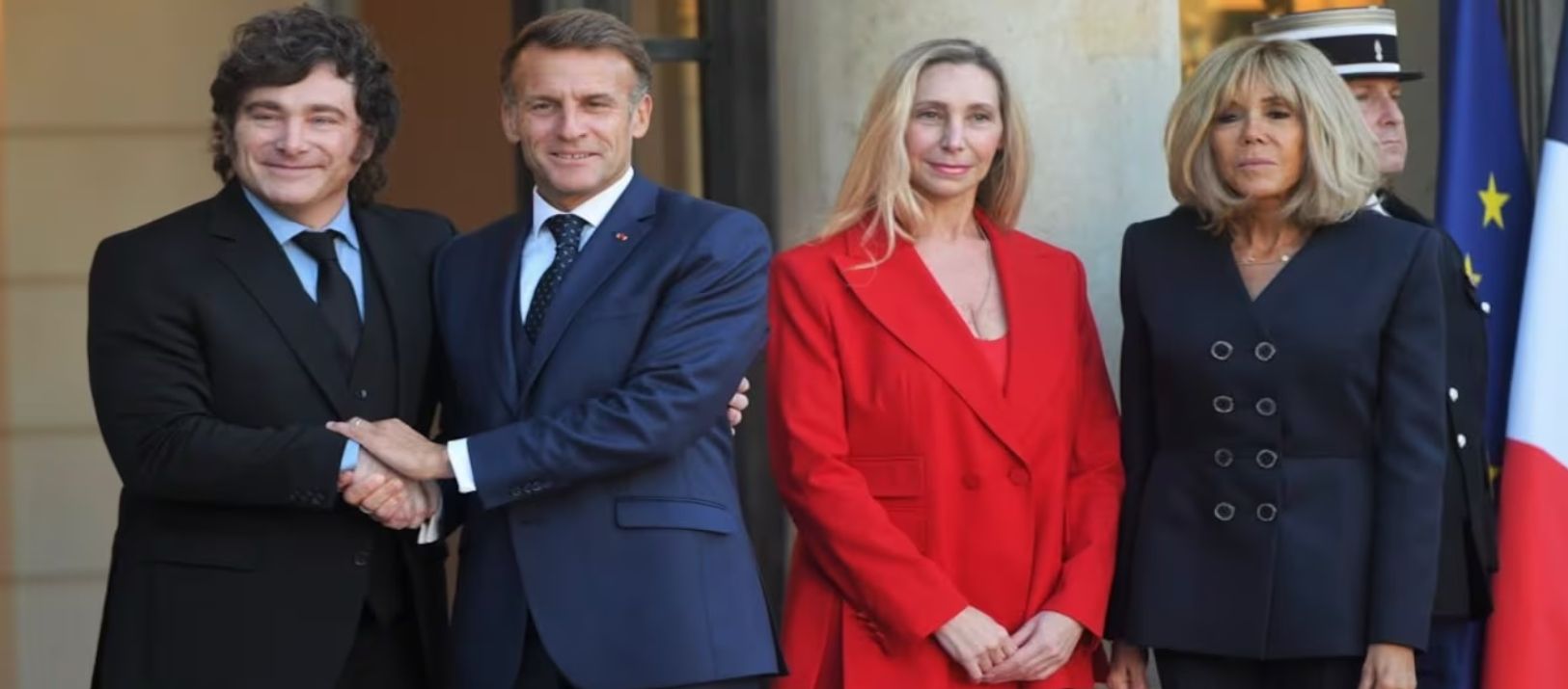 Imagen de la noticia: Javier Milei se reunió con Emmanuel Macron en París