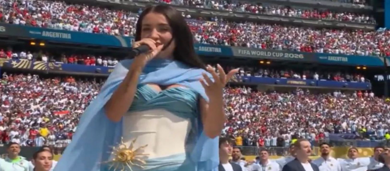 Imagen de la noticia: Video: así sonó el Himno Nacional Argentino en la final del Mundial 2026