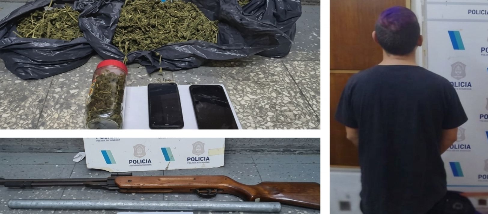 Imagen de la noticia: Punta Alta: Detuvieron a un hombre con un kilo de marihuana tras una pelea