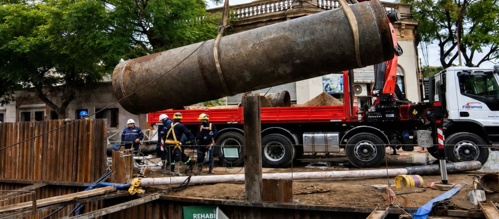 Imagen de la noticia: Finalizaron los trabajos en el Acueduto Brandsen y de a poco vuelve el agua